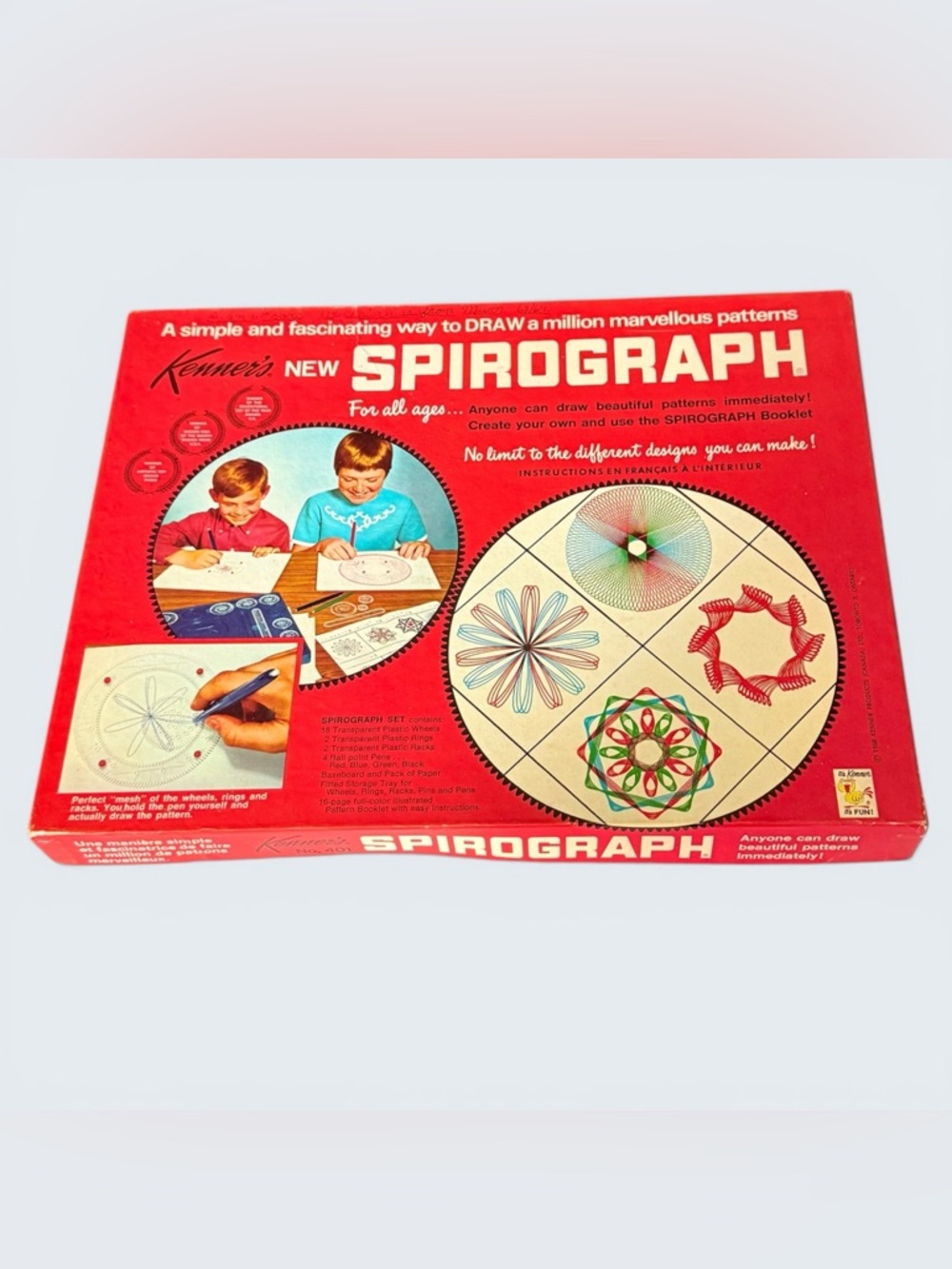 Vintage Original Kenner's Spirograph 1968 Drawing Toy Game Complete